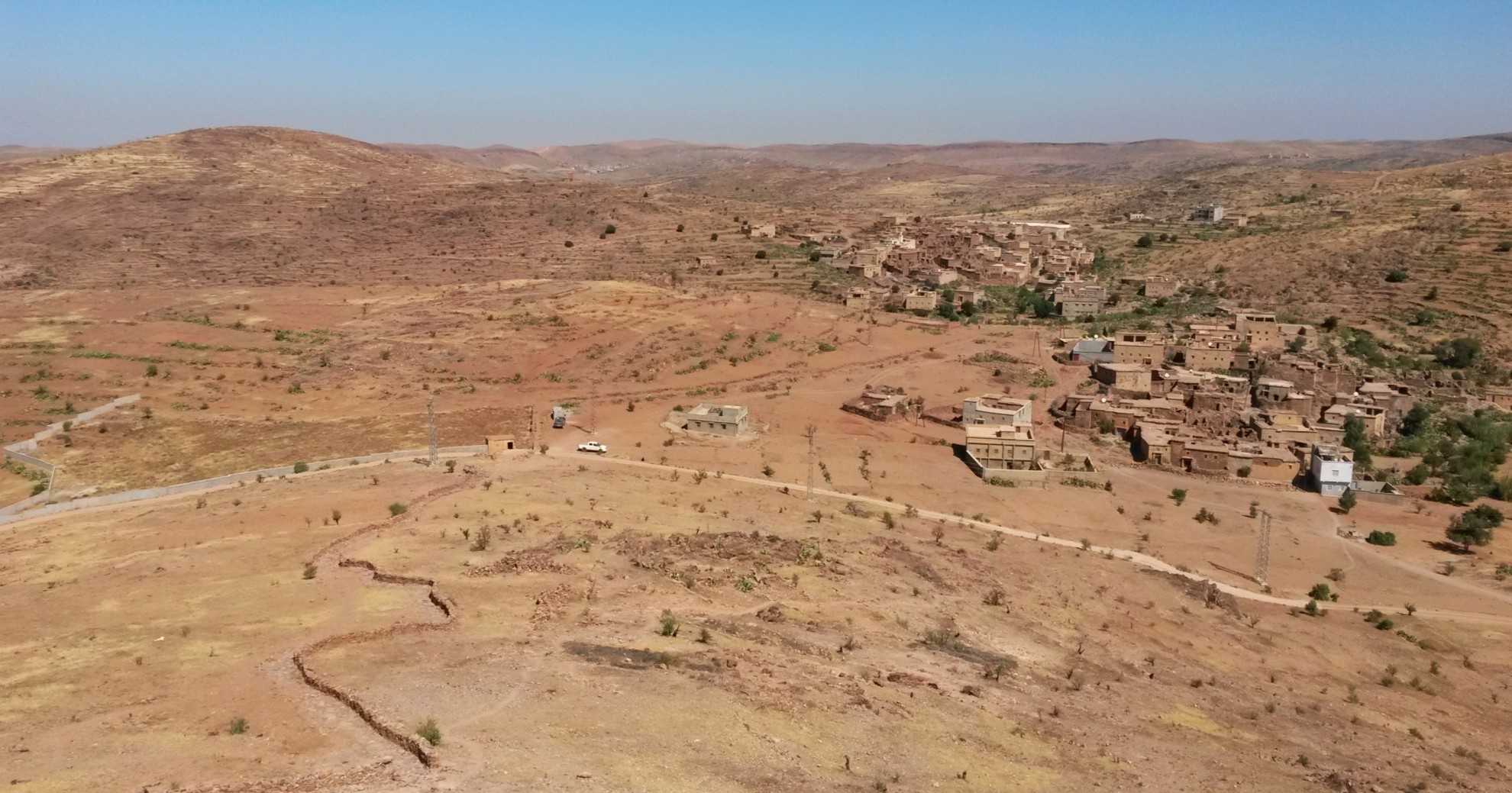 Aussicht bei Tafraoute Marokko