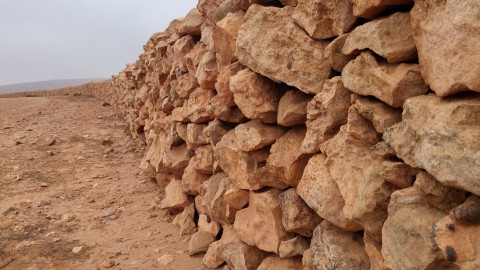 Trockensteinmauer Marokko