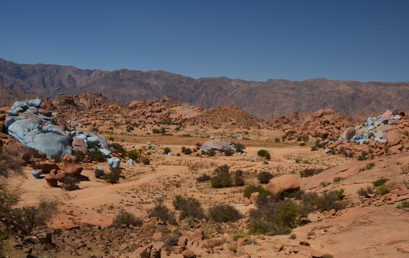 Blaue Steine in Tafraoute