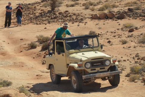 Landcruiser mit Teilnehmern von Maroc-Voyage