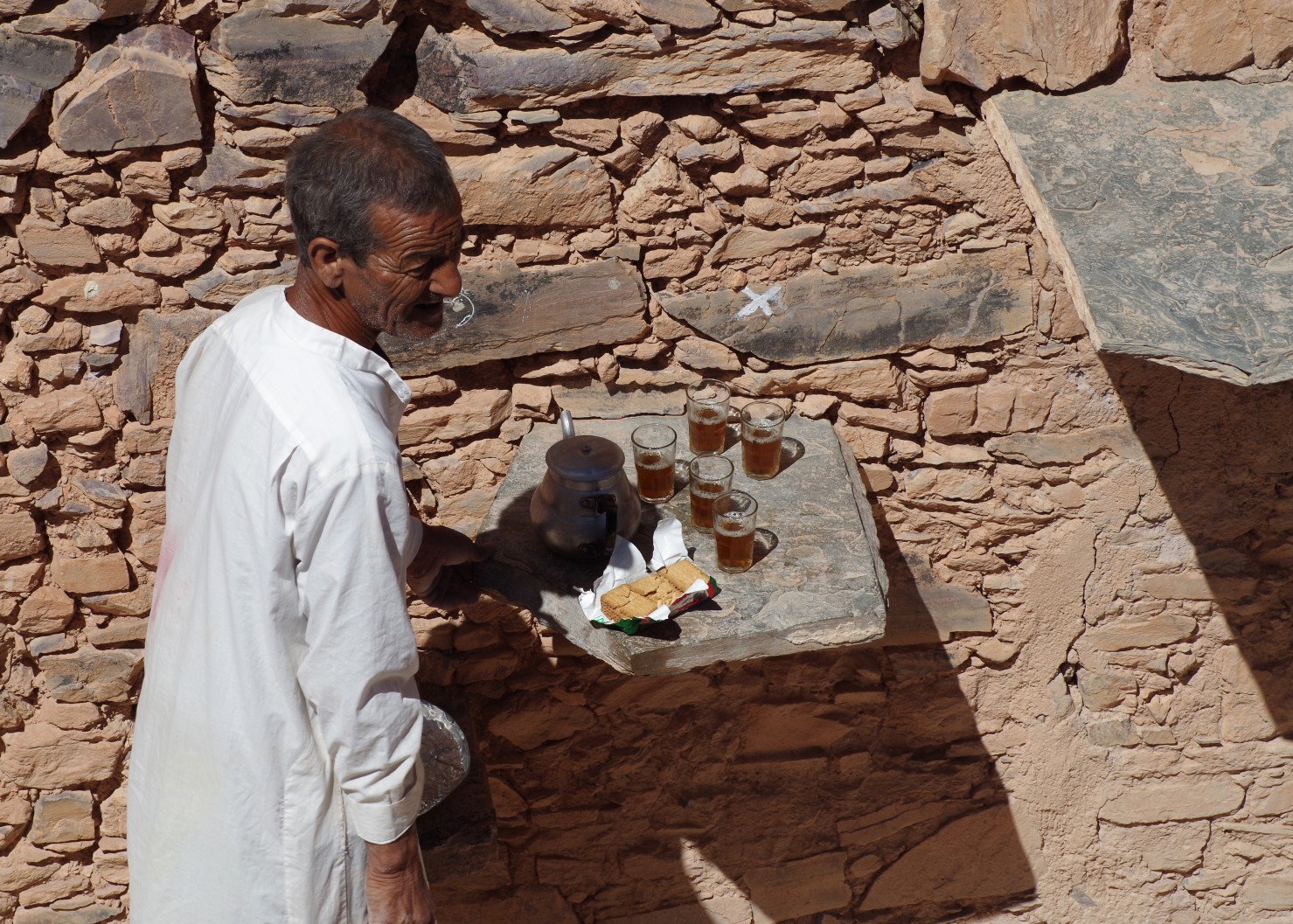 Agadir Tasguent Marokko Teetrinken