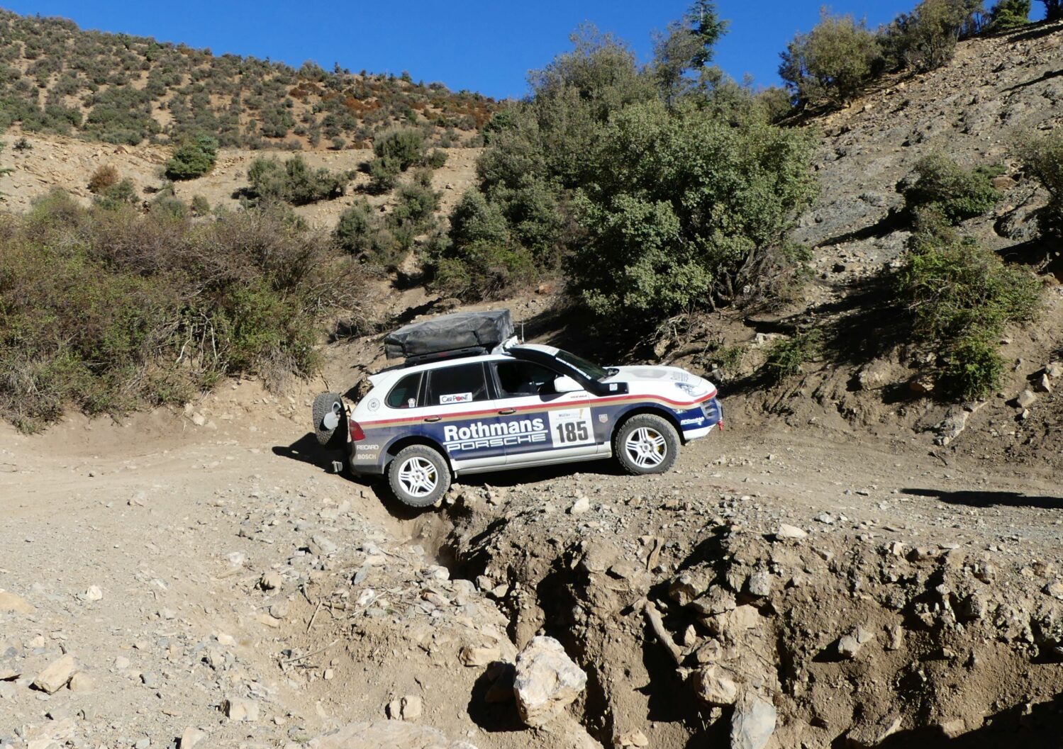 Porsche Cayenne in Marokko Cirque de Jaffar