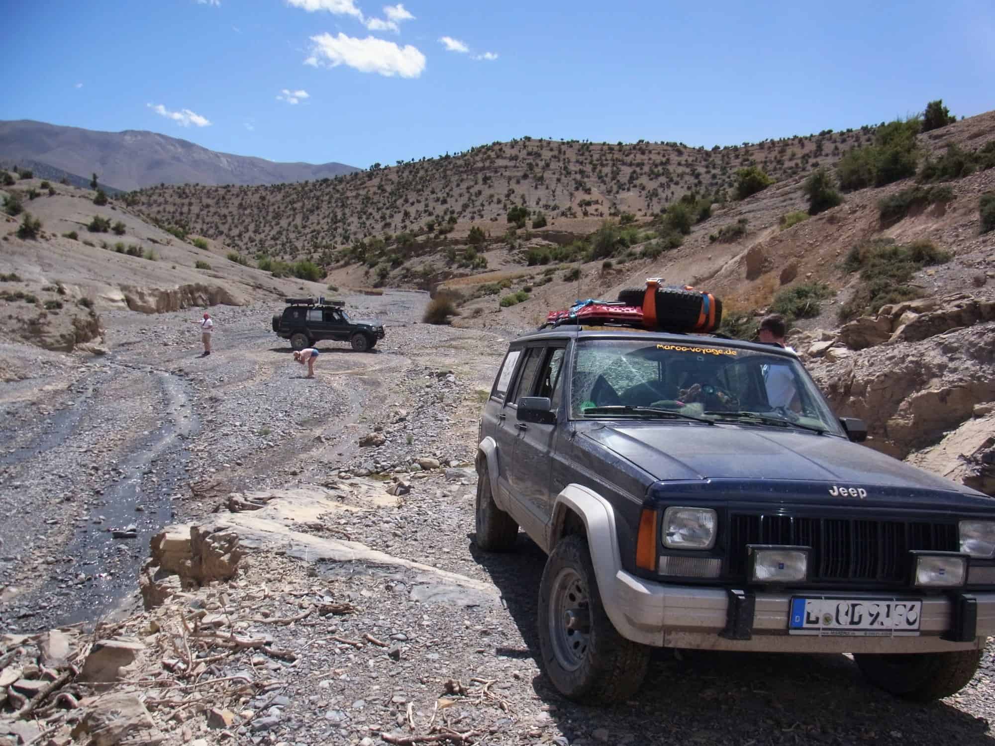 Geländewagenfahrt im Atlasgebirge Marokko