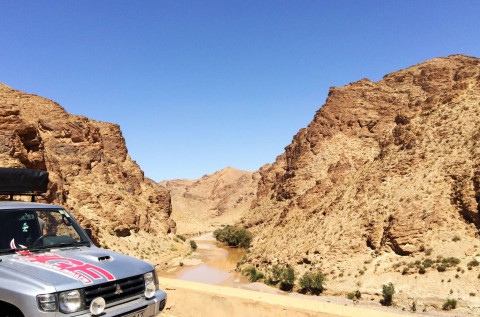 Mitsubishi Pajero in Marokko 4x4