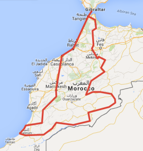 Route Maroc-Voyage in Marokko