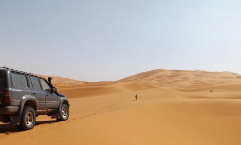 Marokko 4x4 Reise, mit dem Geländewagen durch Marokko. Erg Chebbi.