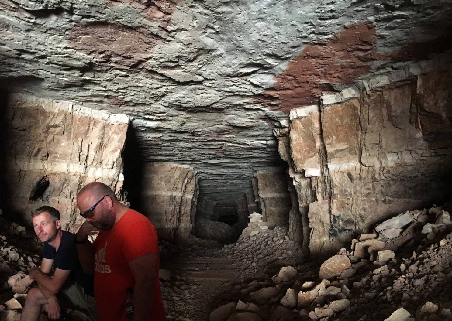 Besichtigung aufgegebene Mine Marokko