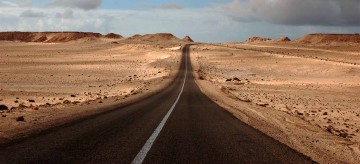 Fahrt nach Dakhla Marokko Landschaft