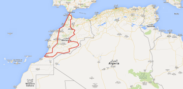 Routenplan Maroc-Voyage